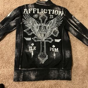 Affliction zip up